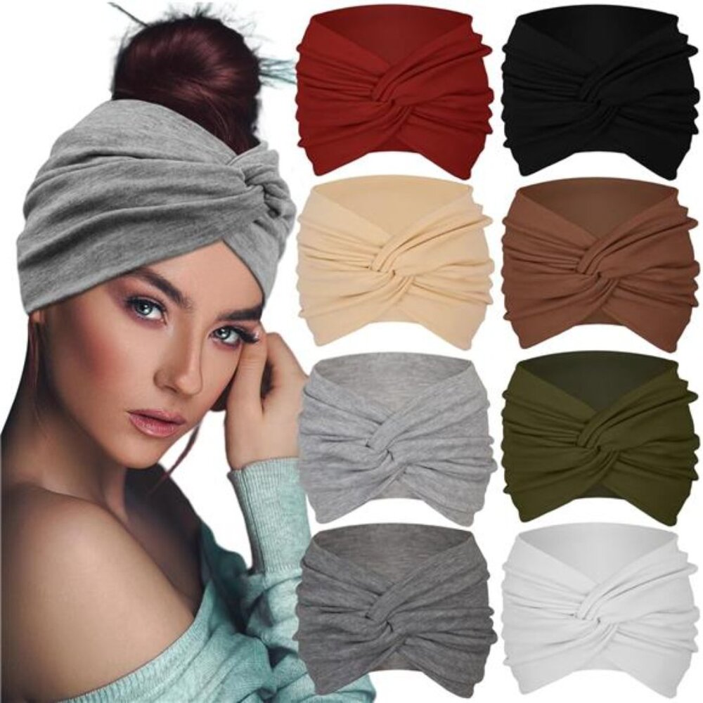 Extra Wide Headbands For Women 7'' Large Headband Twist Head Bands Hair Band